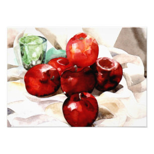 Demuth - Apples and Green Glass, still life Photo Print