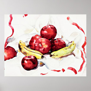 Demuth - Still Life with Apples Poster