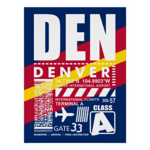 DEN Denver Airport Poster
