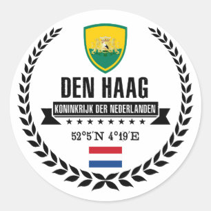 Den Haag Classic Round Sticker