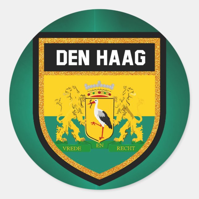 Den Haag Flag Classic Round Sticker (Front)