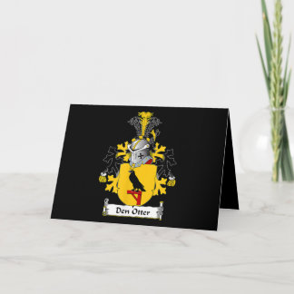 Den Otter Coat of Arms - Family Crest Card