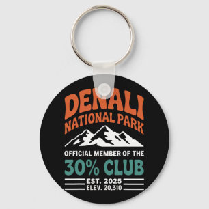 Denali 30 Percent Club Est 2025 Hiking Adventure G Key Ring