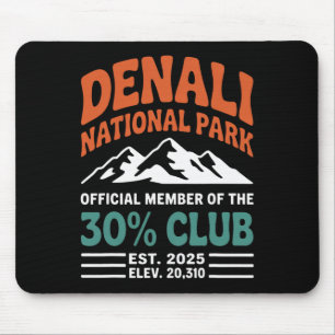 Denali 30 Percent Club Est 2025 Hiking Adventure G Mouse Mat