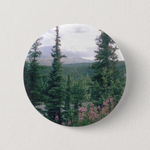 Denali- Alaska 6 Cm Round Badge