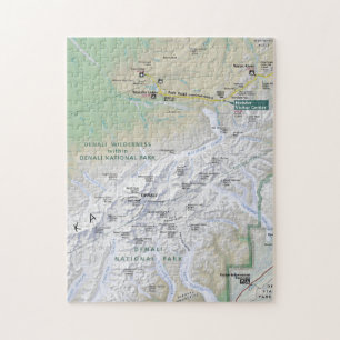 Denali (Alaska) map puzzle