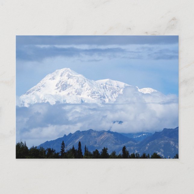 Denali Alaska Mountain Photo Postcard (Front)