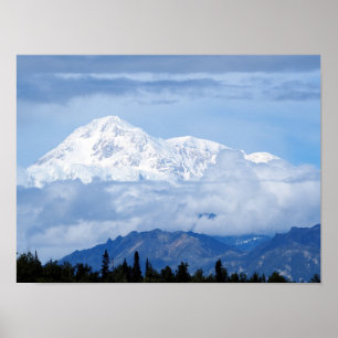 Denali Alaska Mountain Photo Poster