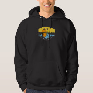 Denali Alaska Park Sunset Trees Hoodie