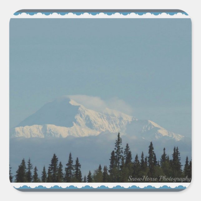 Denali ~ Alaska Square Sticker (Front)