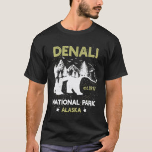 Denali Alaska Us National Park Camping Hiking Vaca T-Shirt