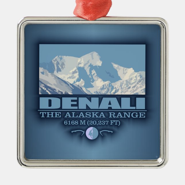 Denali Metal Tree Decoration (Front)