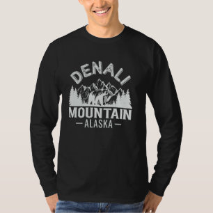 Denali Mountain Alaska, Bear and Mountains Graphic T-Shirt