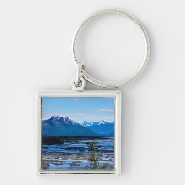 Denali Mountain Range Key Ring (Front)