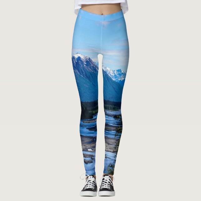 Denali Mountain Range Leggings (Front)