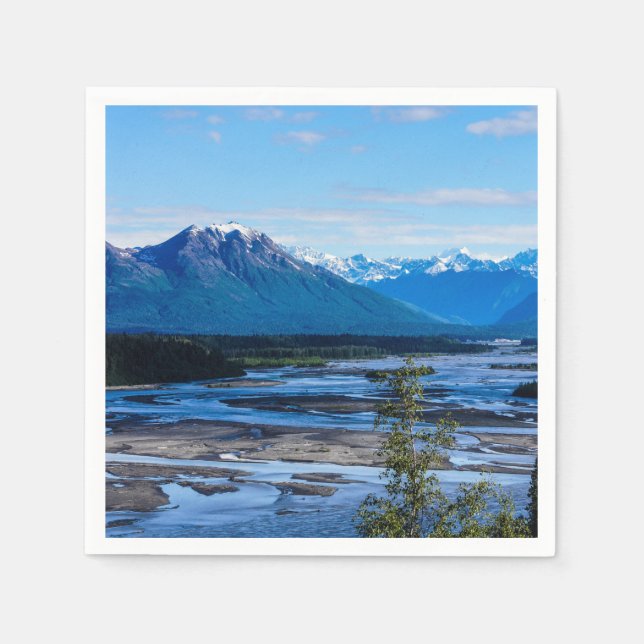 Denali Mountain Range Napkin (Front)