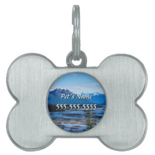 Denali Mountain Range Pet Name Tag