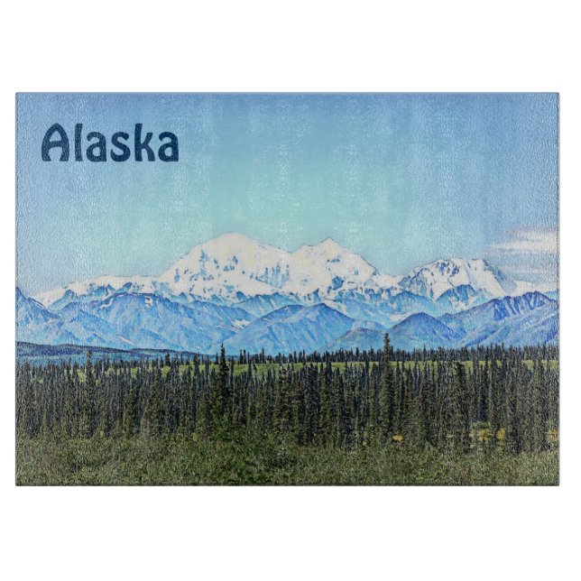 Denali (Mt. McKinley) Cutting Board (Front)