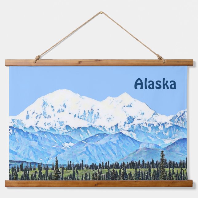 Denali (Mt. McKinley) Hanging Tapestry (Front)