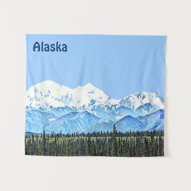 Denali (Mt. McKinley) Tapestry (Front (Horizontal))