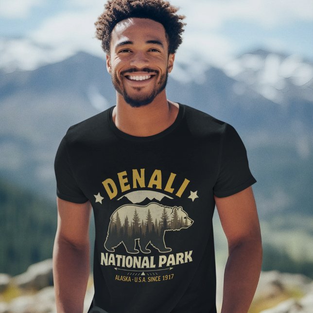 Denali National Park Alaska Forest Landscape T-Shirt (Creator Uploaded)