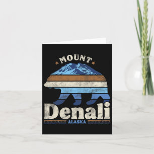 Denali National Park Alaska Hiking Camping Travel Card