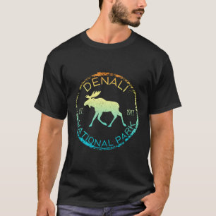 Denali National Park Alaska Moose Hiker T-Shirt