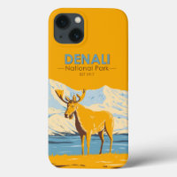 Denali National Park Alaska Moose Vintage