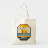Denali National Park Alaska Moose Vintage