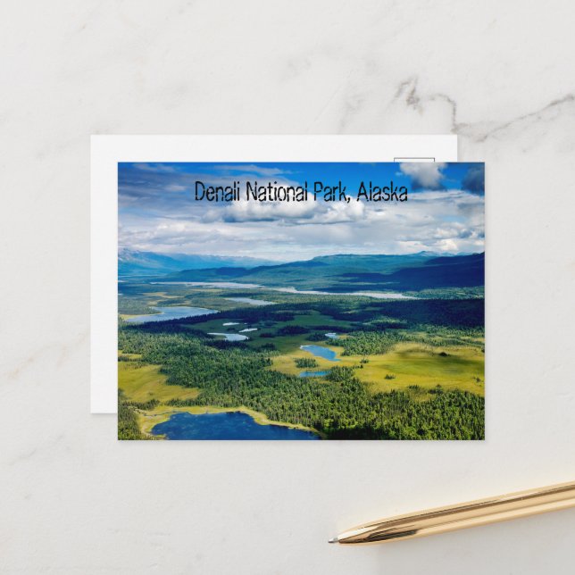 Denali National Park, Alaska Postcard (Front/Back In Situ)