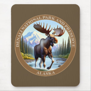 Denali National Park and Preserve Alaska Mouse Mat