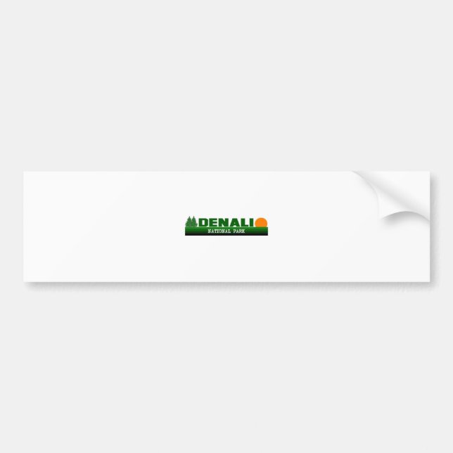 Denali National Park Bumper Sticker (Front)