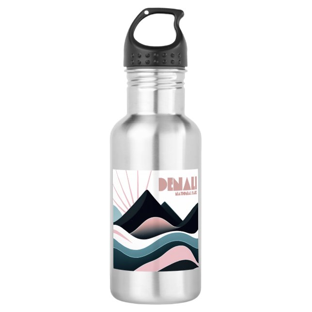 Denali National Park Coloured Hills 532 Ml Water Bottle (Front)