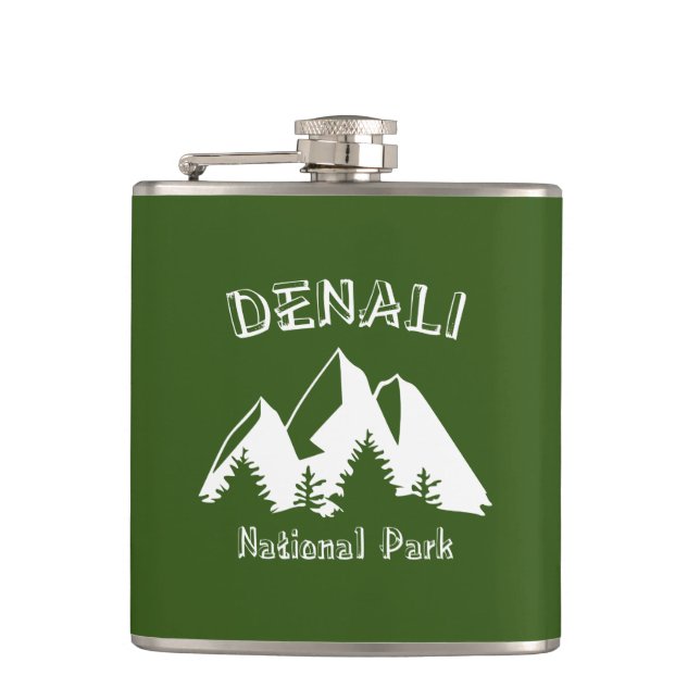 Denali National Park Hip Flask (Front)