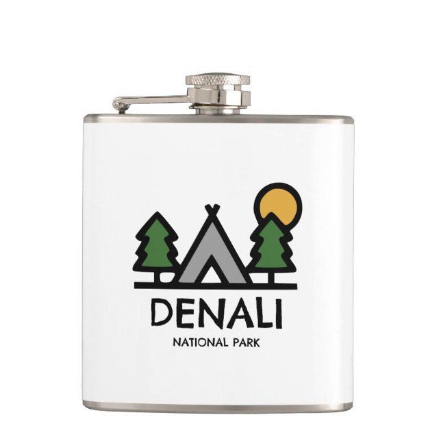 Denali National Park Hip Flask (Front)