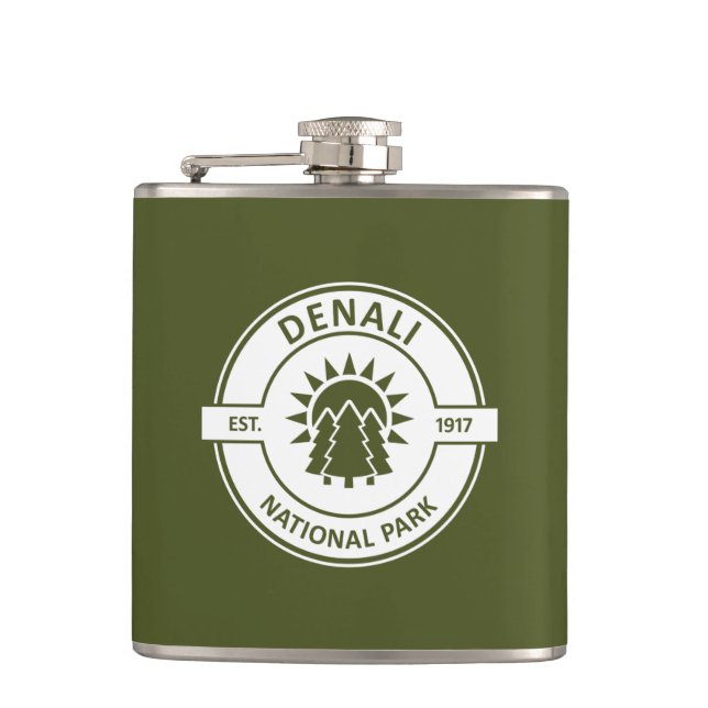 Denali National Park Hip Flask (Front)