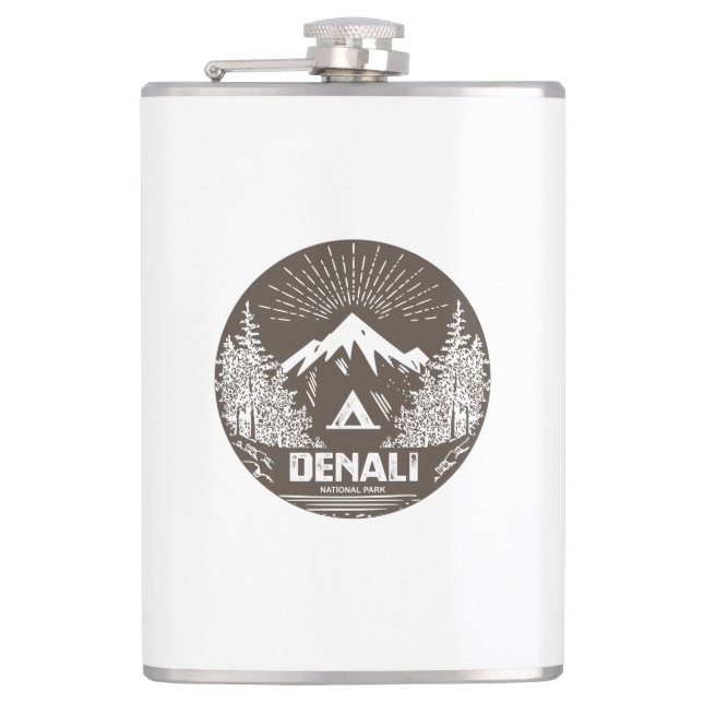 Denali National Park Hip Flask (Front)