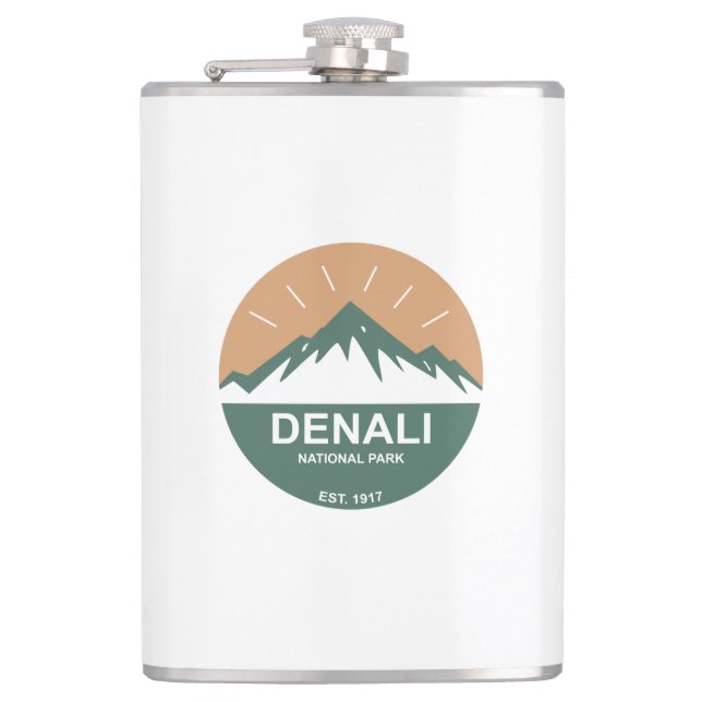 Denali National Park Hip Flask (Front)