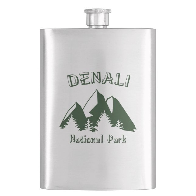 Denali National Park Hip Flask (Front)