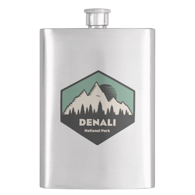 Denali National Park Hip Flask (Front)