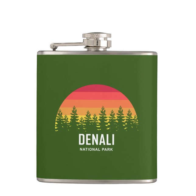 Denali National Park Hip Flask (Front)