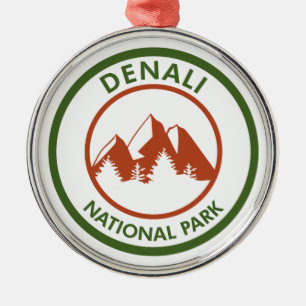 Denali National Park Metal Tree Decoration