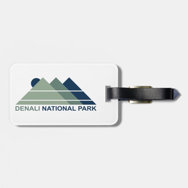 Denali National Park Mountain Sun Luggage Tag (Back Horizontal)