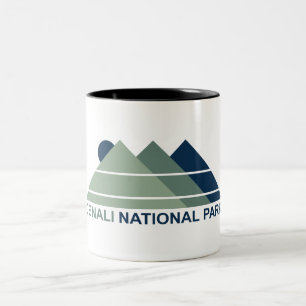 Denali National Park Mountain Sun Two-Tone Coffee Mug