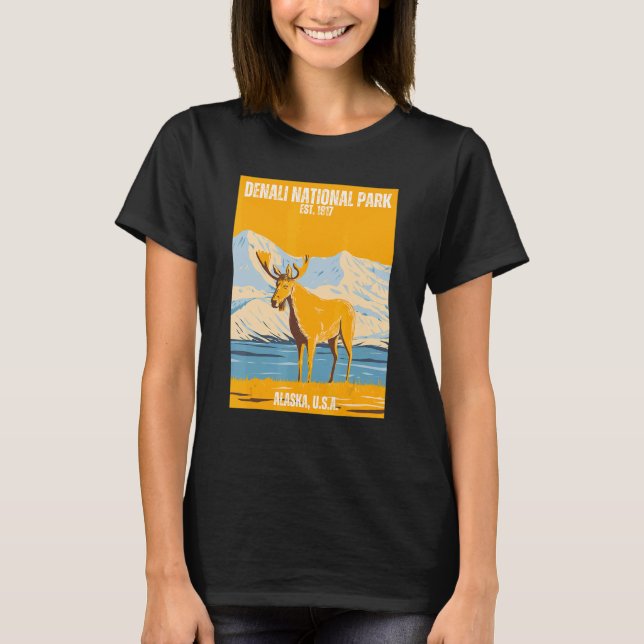 Denali National Park Oregon State Souvenir T-Shirt (Front)