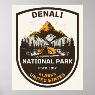 Denali National Park Outdoors and Nature Poster