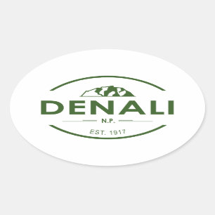 Denali National Park Oval Sticker