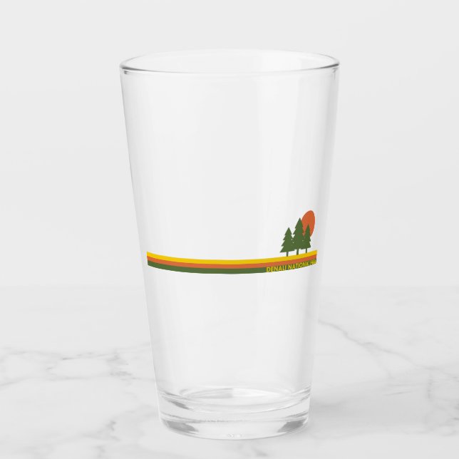 Denali National Park Pine Trees Sun Glass (Front)