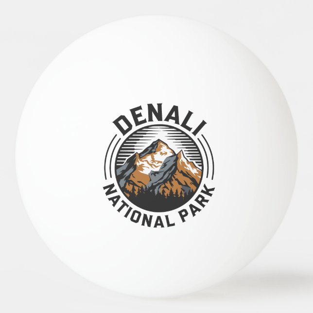 Denali National Park Ping Pong Ball (Front)