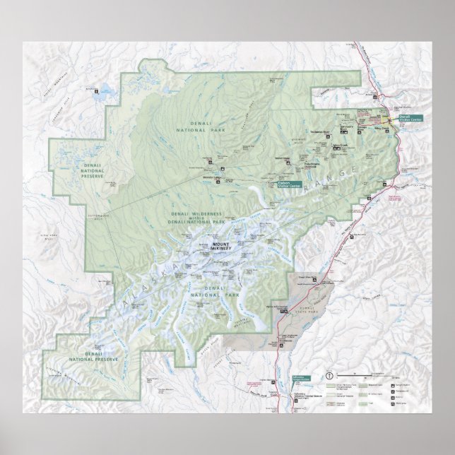 Denali National Park Poster (Front)